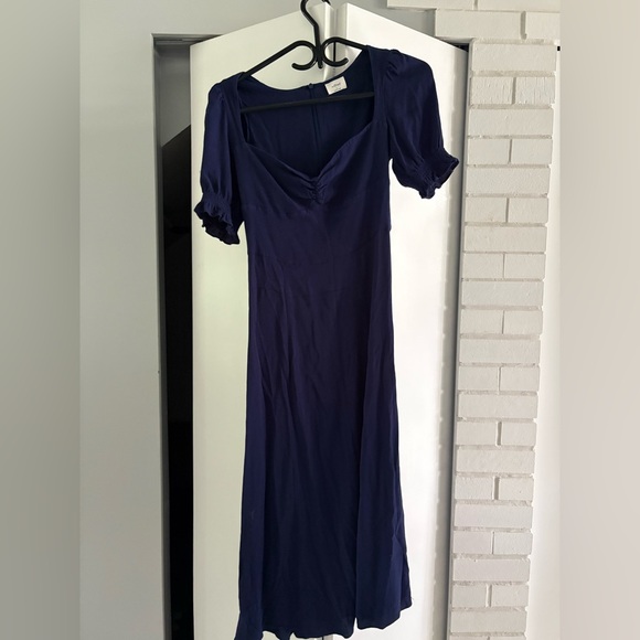 Wilfred Blue Maxi Dress with Slit - Picture 2 of 7